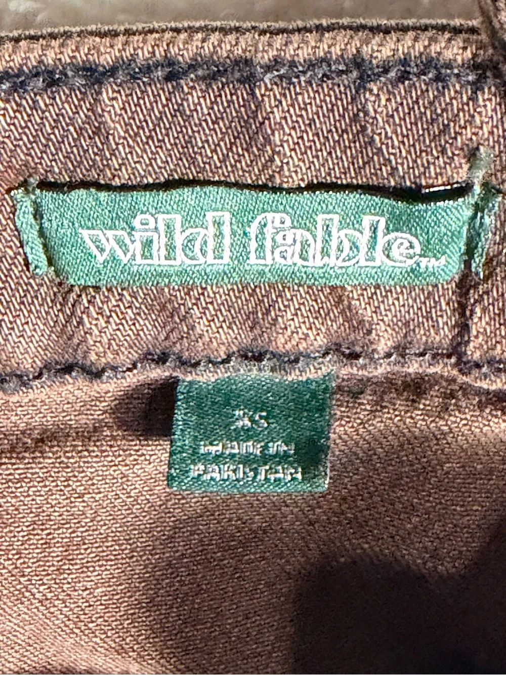 Wild Fable Brown Denim Corset Style Crop Top - Size XS - Picture 5 of 5